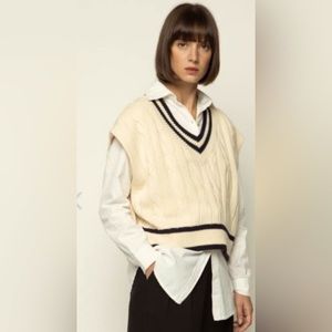Oak + Fort sweater vest| Medium